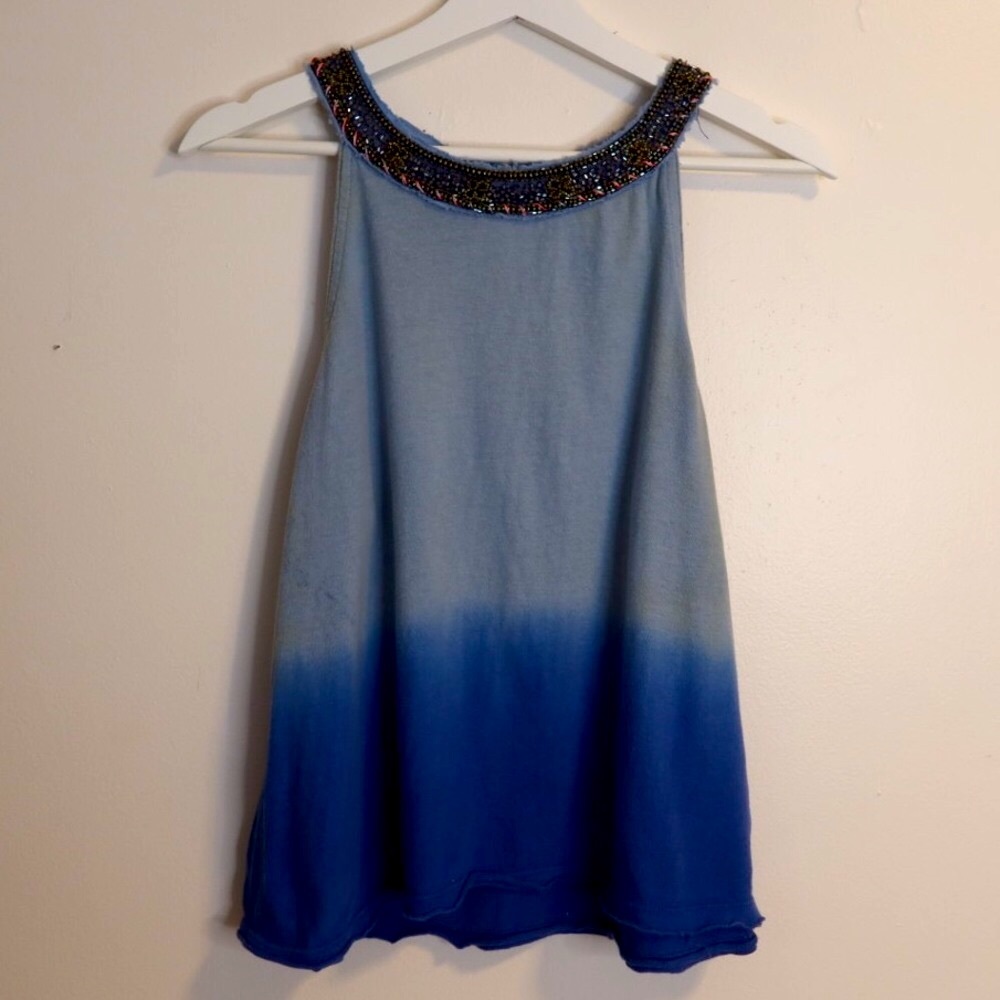 Free People Ombré Beaded Top